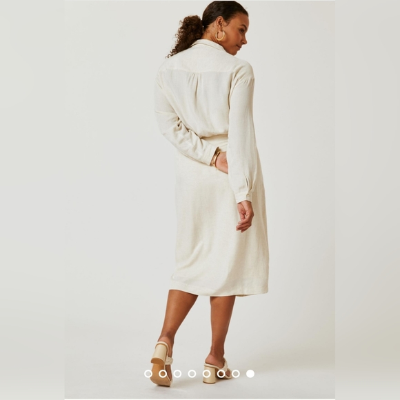 Anthropologie V-neck knot Front Midi Dress - Picture 6 of 13